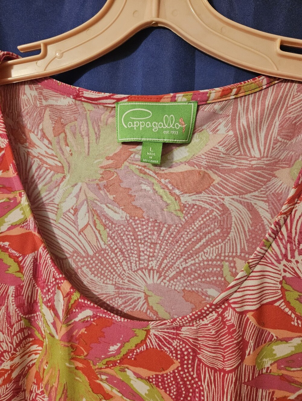 Pappagello Pink Floral Scoop Neck Dress - Picture 3 of 6